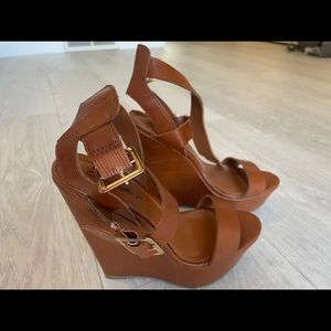breckelle’s wedges, dark tan,